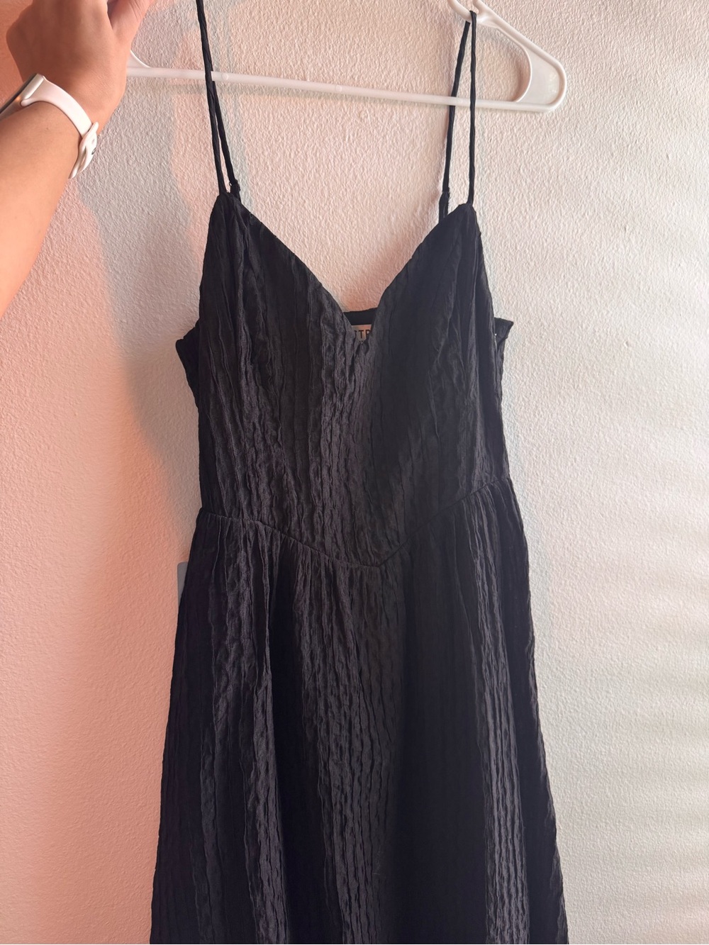 ASTR the label black midi dress